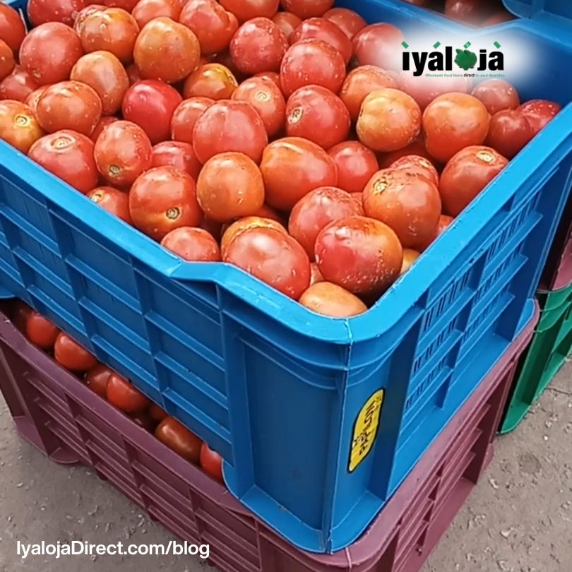 How Many Paint Buckets Are in a Crate of Tomatoes in Mile12 Market, Lagos ?